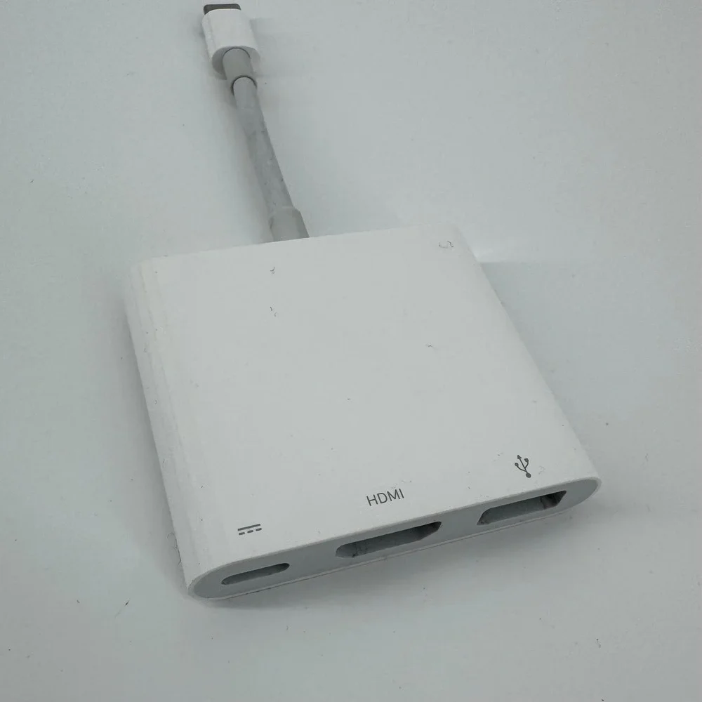 Apple USB-C Digital AV Multiport Adapter OS White A2119 HDMI USB Hub TESTED